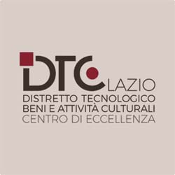 logo DTC Lazio distretto tecnologico beni e attività culturali centro di eccellenza logo DTC Lazio distretto tecnologico beni e attività culturali centro di eccellenza
